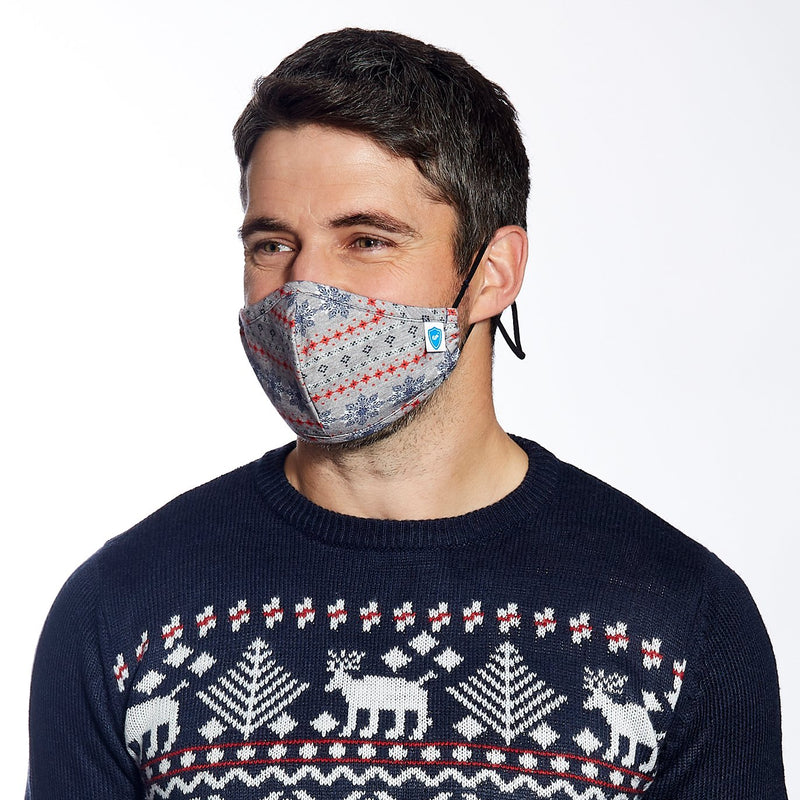 Christmas Print Antimicrobial Facemasks  